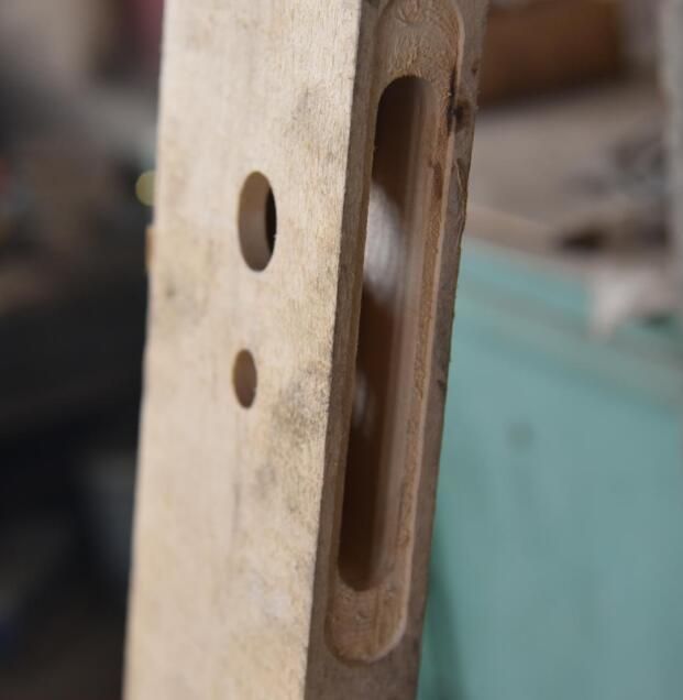 Door Lock Milling Machine for Wood Door Production with Double Heads