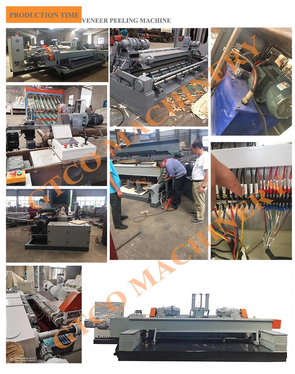 Hot Product Veneer Production Line Log Debarker Peeler Veneer Stacker Debarking Machine Line