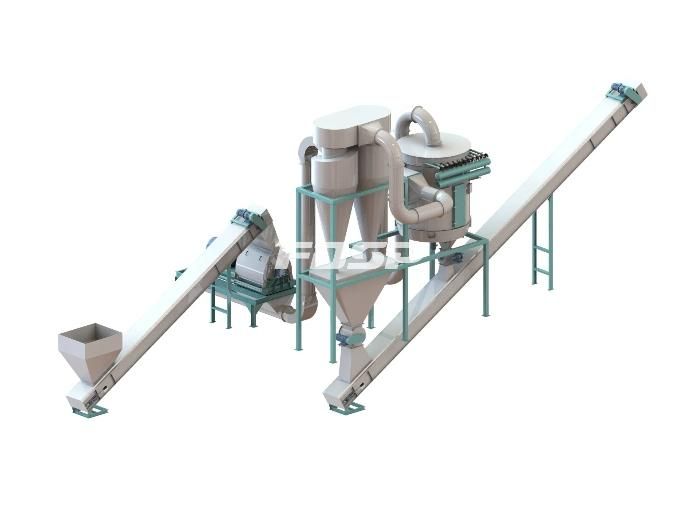 5-7 T/H Wood Logs Pellet Production Line for Sale