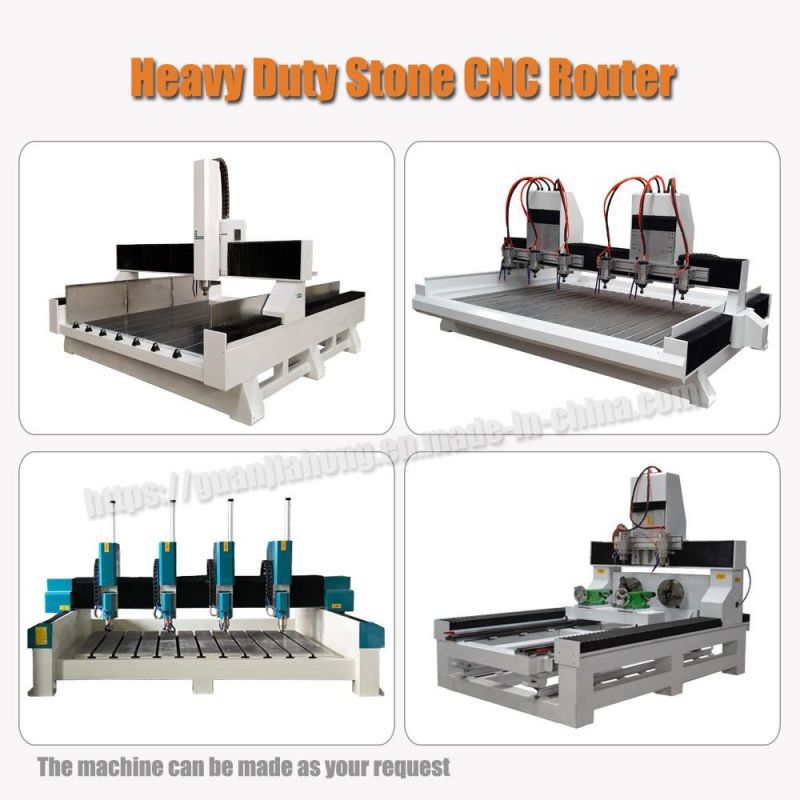 Two Spindles, Heavy Duty Stone, Marble CNC Engraving Machine, CNC Router