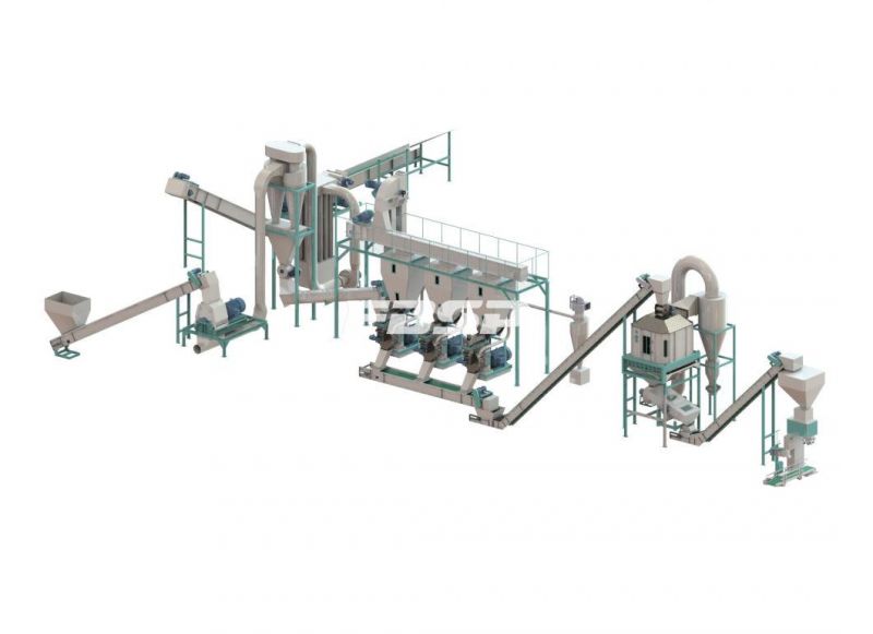 2.5-3.5t/H Wood Waste Production Line of Wood Pellets