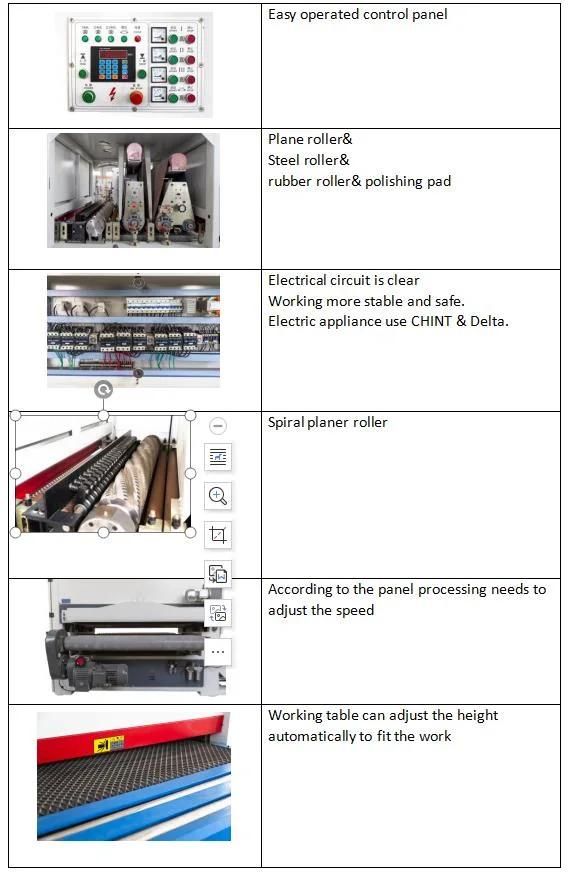 Wide Belt Wood Surface Sander Machine Surface Planer of The Wood