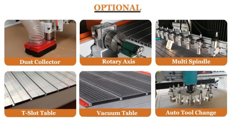 Woodworking Machine, 6 Spindles Wood CNC Router, Multi Spindle CNC Engraving Machine