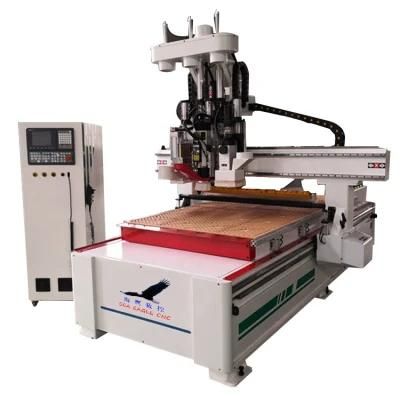 2030 2000X3000 Atc CNC Router Nesting Woodworking Machinery with Rotaty Saw and Dust Collector