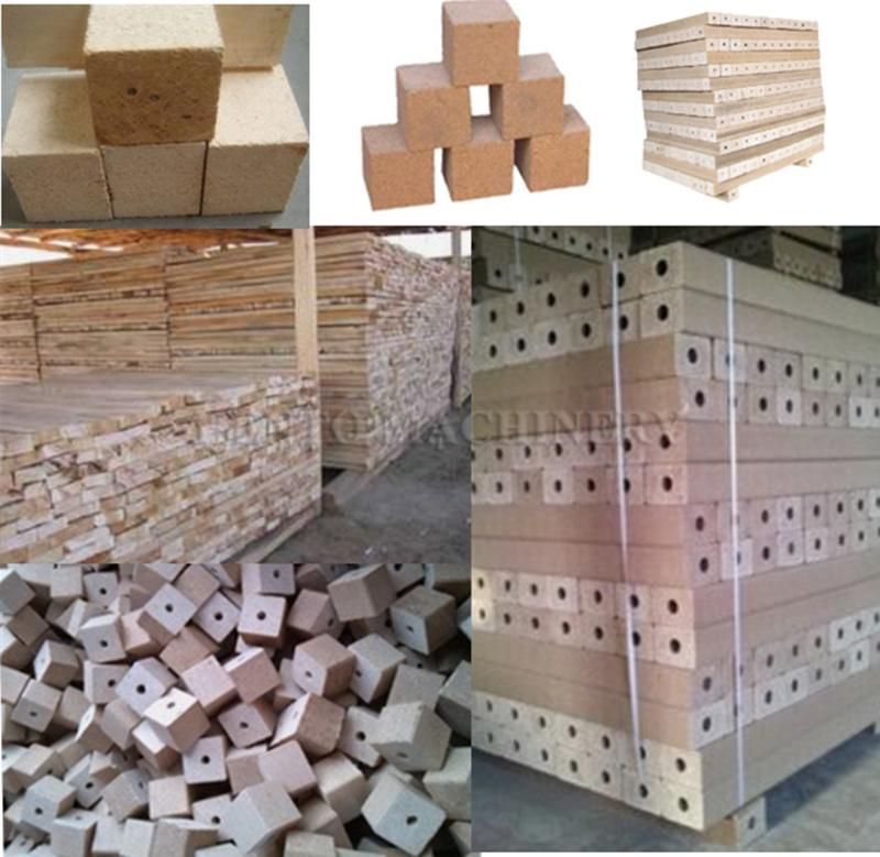 Electric High Quality Wood Pallet Feet Hot Pressing Machine / Wood Sawdust Block Making Machine