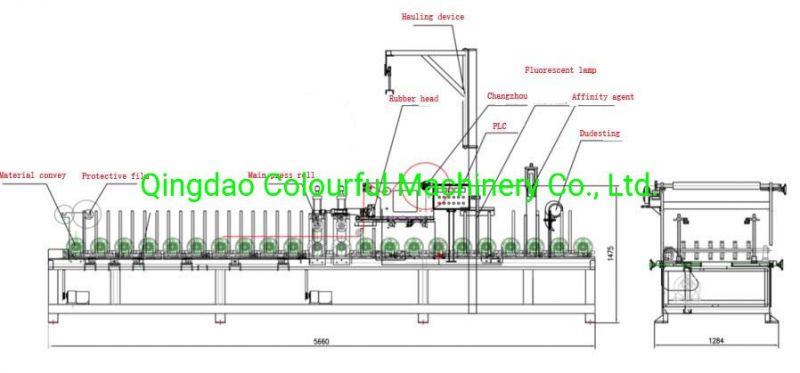 Hot Melt Glue Film Laminating Machine for WPC, Foam Board, Decorative Board