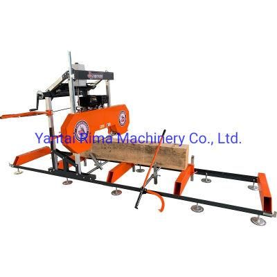 Portable Horizontal Gasoline Band Sawmill Planking Wood Working Sawmill