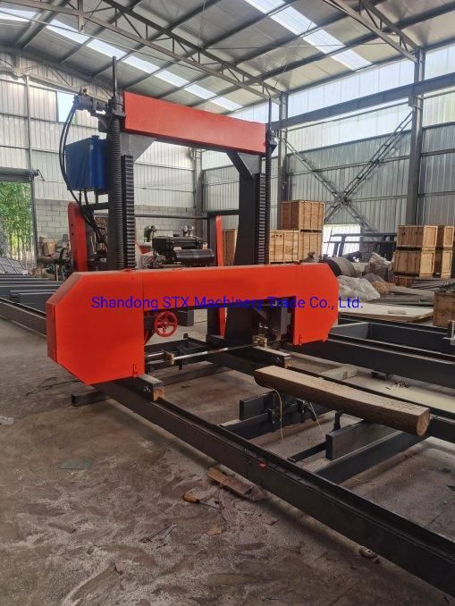 Movable Horizontal Bandsaw Sawmill Machine for Wood Log Cutting