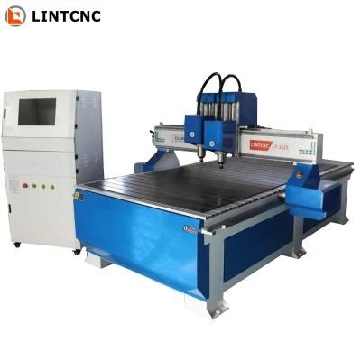 Wood Carving Milling Double Spindle CNC Router Machine for Furniture