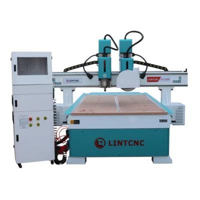 Saw Blade Woodworking CNC Router 2 Heads CNC Milling Machine for Cabinet Cupboard Sofa