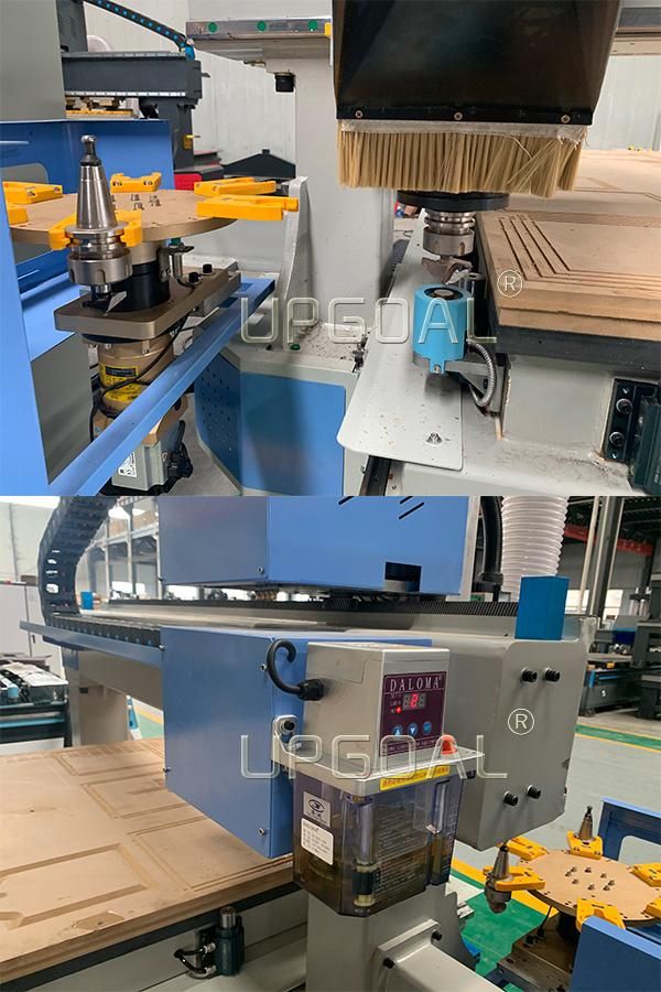 Hot Sale Disc Type Auto Tools Changer Woodworking CNC Router Machine with Syntec 60CB Controller