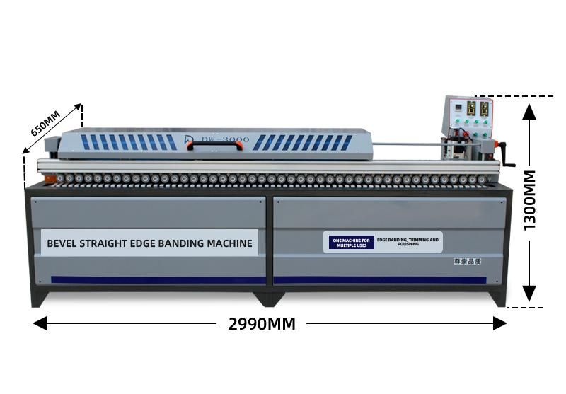 Dw3000 45 Degree Bevel Edge Banding Machine PVC Edge Banding