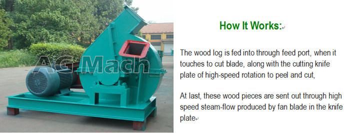 Ce SGS Mobile Small Wood Chipper Machine for Sale (BX 600)