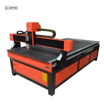 CNC Plastic Cutting Machine CNC Router 2400*1200mm 3 Axis with Round Guide Rail