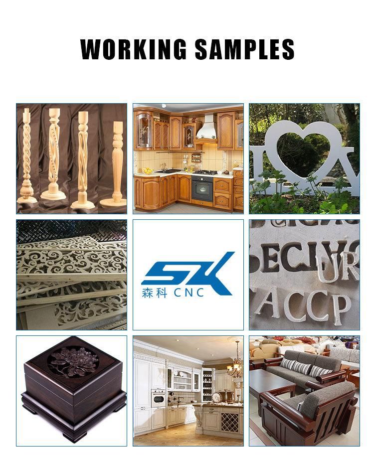 Senke Hot Sale 3 Axis 4 Axis CNC Wood Carving Engraving Machine