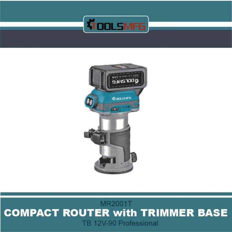 Compact Router with Trimmer Base