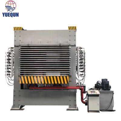 Wood Machine Hot Press Laminate Hydraulic Plywood Hot Press 600ton 10 Openings Film Faced Laminating Hot Press Machine