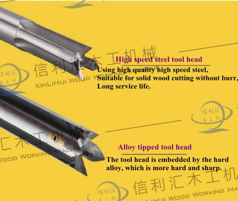Four-Tooth Straight Cutter Slotting Machine Slotting Router Supply of High-Quality Woodworking Mortise Knife (two-blade/four-blade optional) 9X100