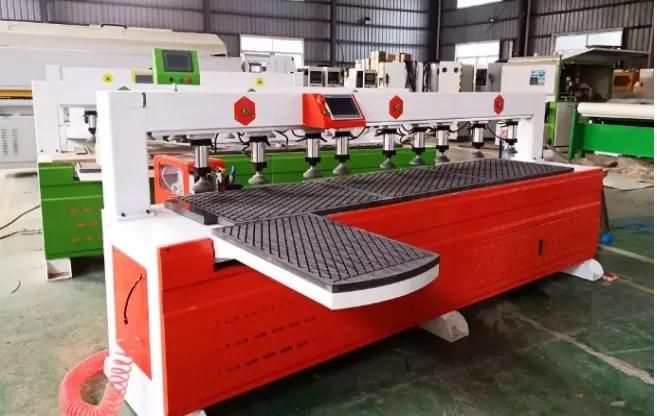 Woodworking CNC Side Hole-Punching Drilling Kitchen Cabinet Door Hinge Making CNC Drilling Milling Machine