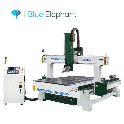 Blue Elephant 1325 4 Axis CNC Router Wood Carving Machine with Rotary Device