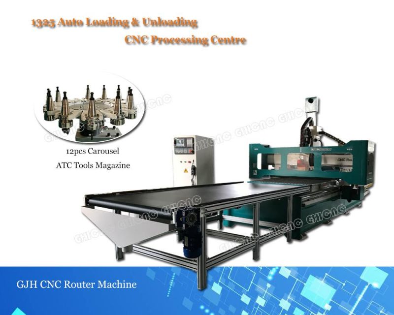 1325 Carousel Atc, Auto Loading and Unloading CNC Router Machine