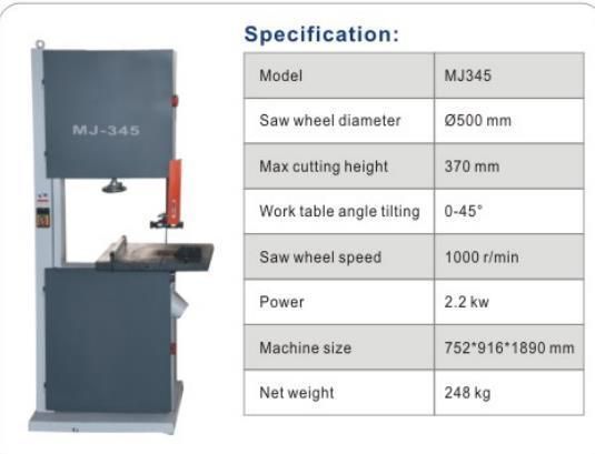 Band Saw Blade Jointing Machine/ Cutting Band Saw Machine for Woodworking