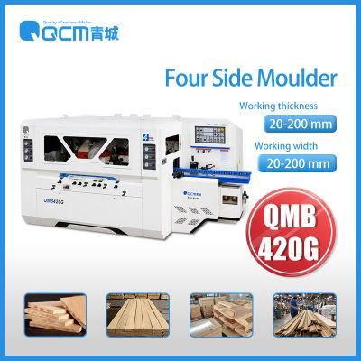 QMB420G Four Sided Wood Moulder Planer Woodworking Machinery Made In China Factory Manufacture Supplier Spindle Thicknesser Wood Planer Machine