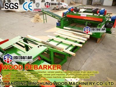 Wood Log Debarker Cutting Machine