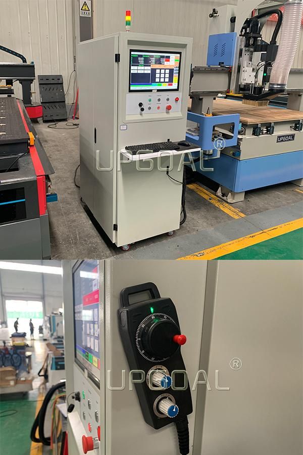 Hot Sale Disc Type Auto Tools Changer Woodworking CNC Router Machine with Syntec 60CB Controller