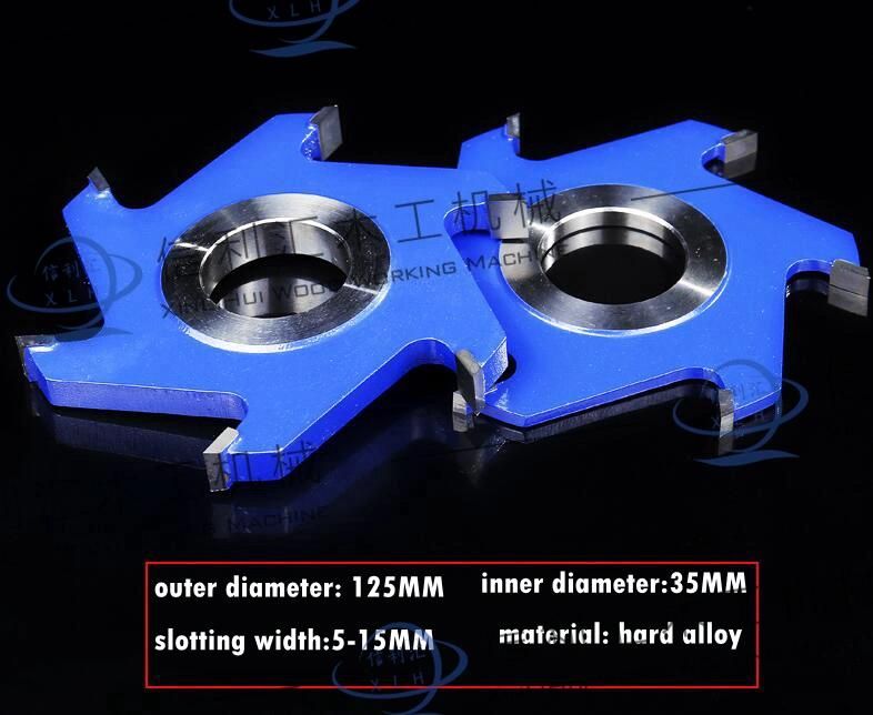 Tungsten Carbide 4 Wings / 6 Wings Cutter Head Spindle Moulder Milling Cutter Head D130*D30*H19*6t Using for Woodworking