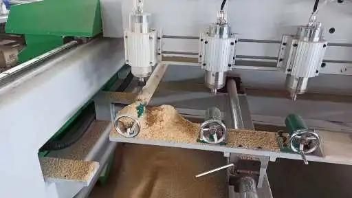 Multi-Spindle 4 Axis 2512 Woodworking CNC Router Process Wood Material with High Efficiency