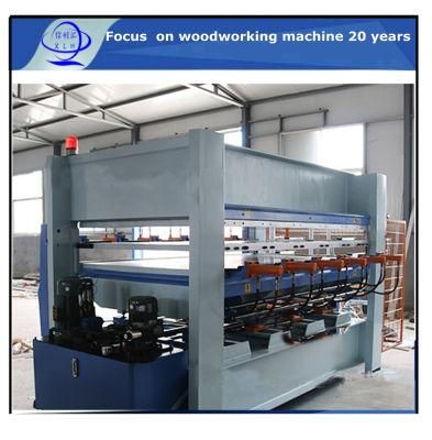 Hot Press Wood Composer Wood Working Machine/ Pressing Birch on Plywood Core/ Composite Board Wood Punching Machine