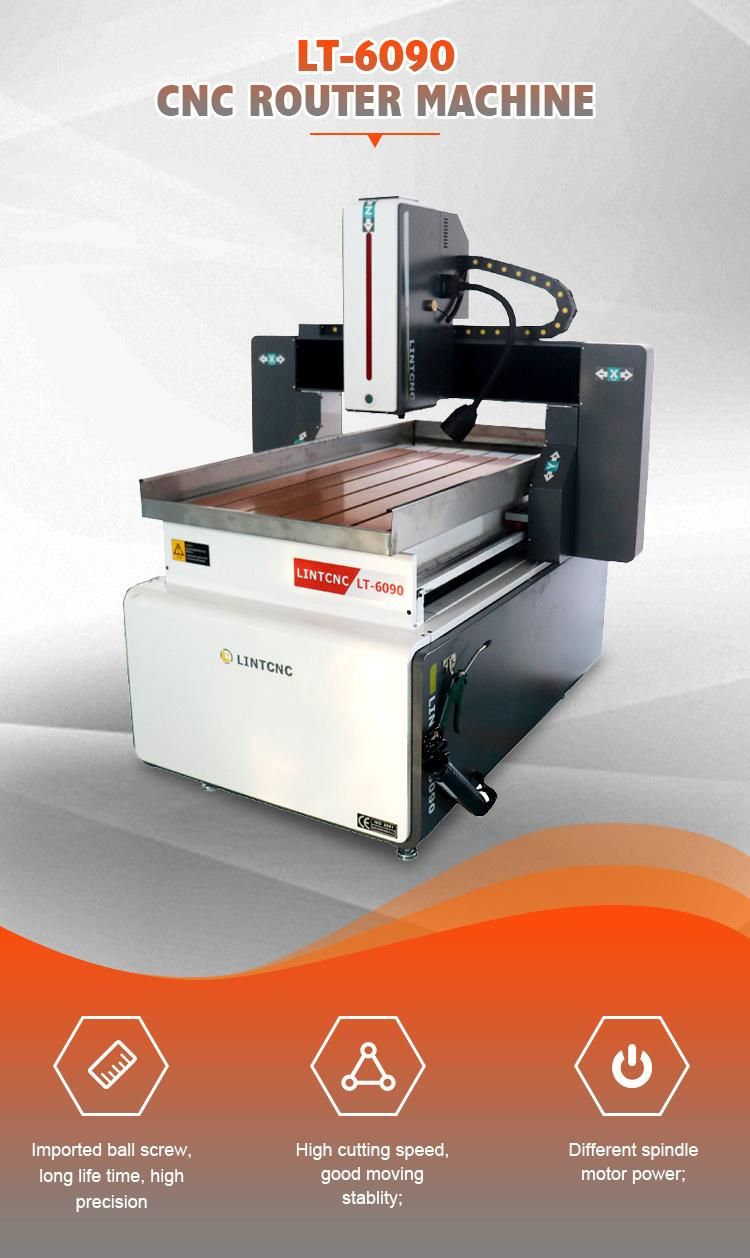 New Design 4 Axis CNC Wood Router 6090 1212 1325 Milling Machine with Italy Spindle for Furniture Cabinet Door Metal Woodworking