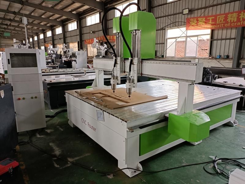 Hot Sale 2025 Double Heads Woodworking Coffin CNC Router with Cheap Price