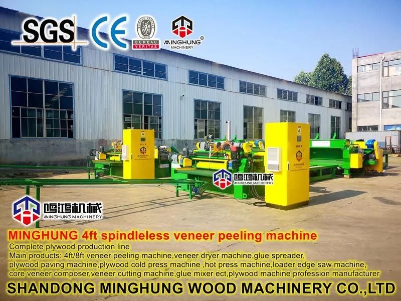 Peeling Machine for The Production of Wood Veneer