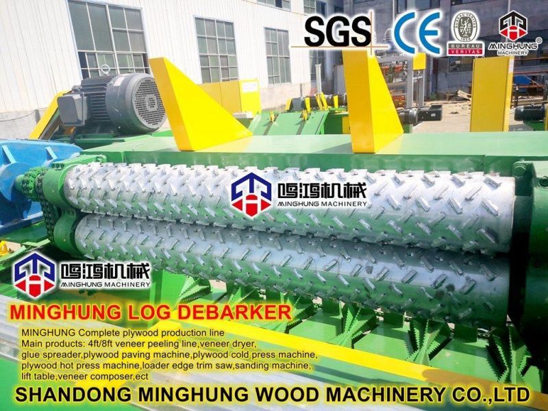 Wood Log Debarker with Wood Crusher Shredder for Woodworking Machinery