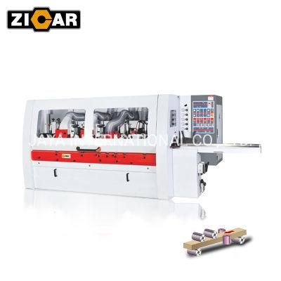 ZICAR high speed timber four sided wood planer machine 6 spindle