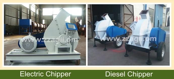Forest Use Mobile Diesel Enigne Wood Chipper Wood Chipping Machine