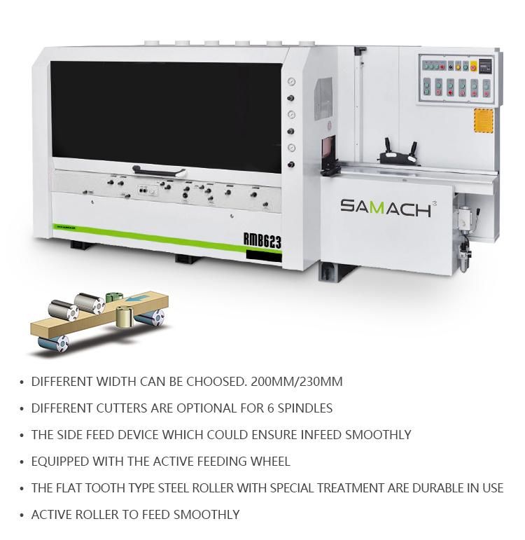 Automatic Six Spindles Four Side Planer for Solid Wood