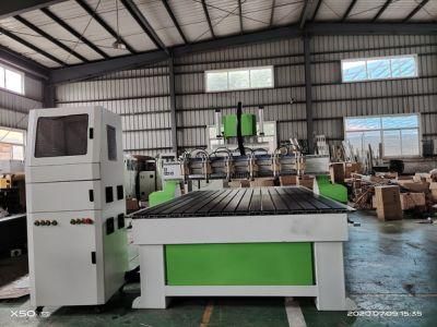 Multi-Head Mass Production CNC Milling Woodworking Engraving Carving Coffin Relief Machine