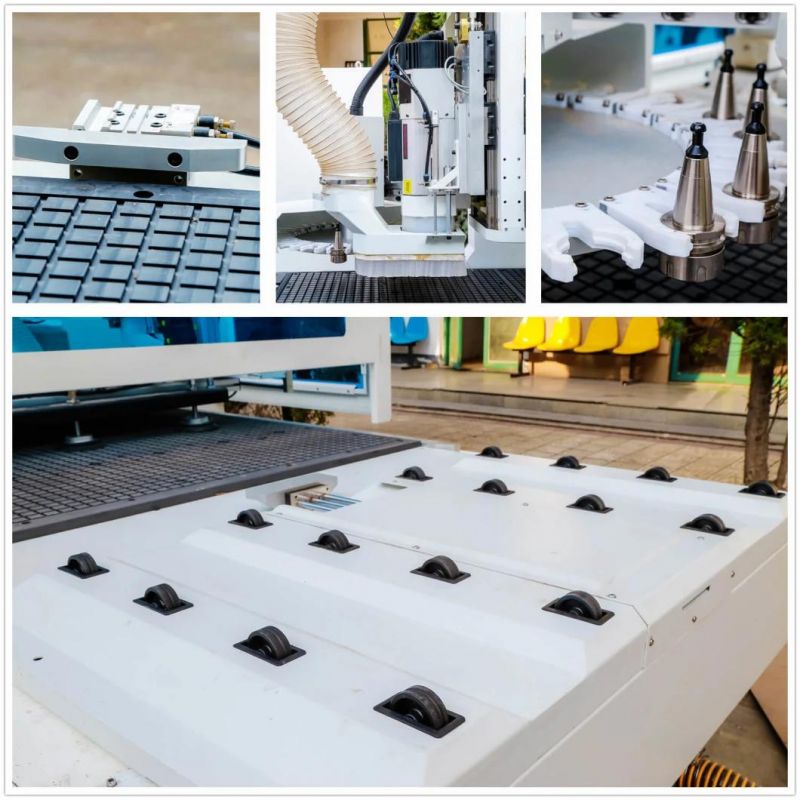 White Wood European Furniture Production CNC Router Machine