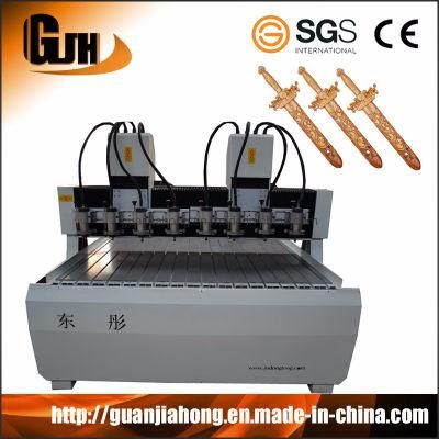8 Spindles, Flat Carving, Wood CNC Router Machine, Woodworking CNC Engraving Machine