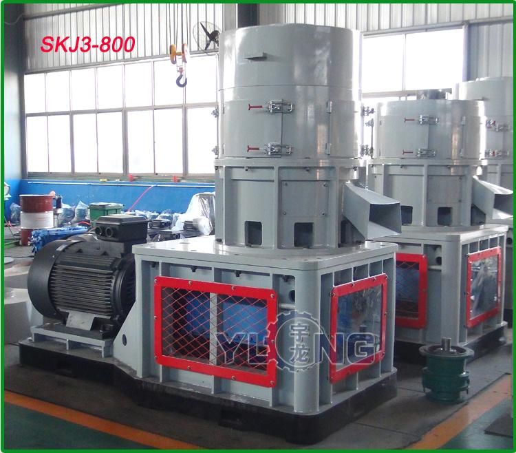 CE Appoved Sawdust Pellet Making Machine with Flat Die