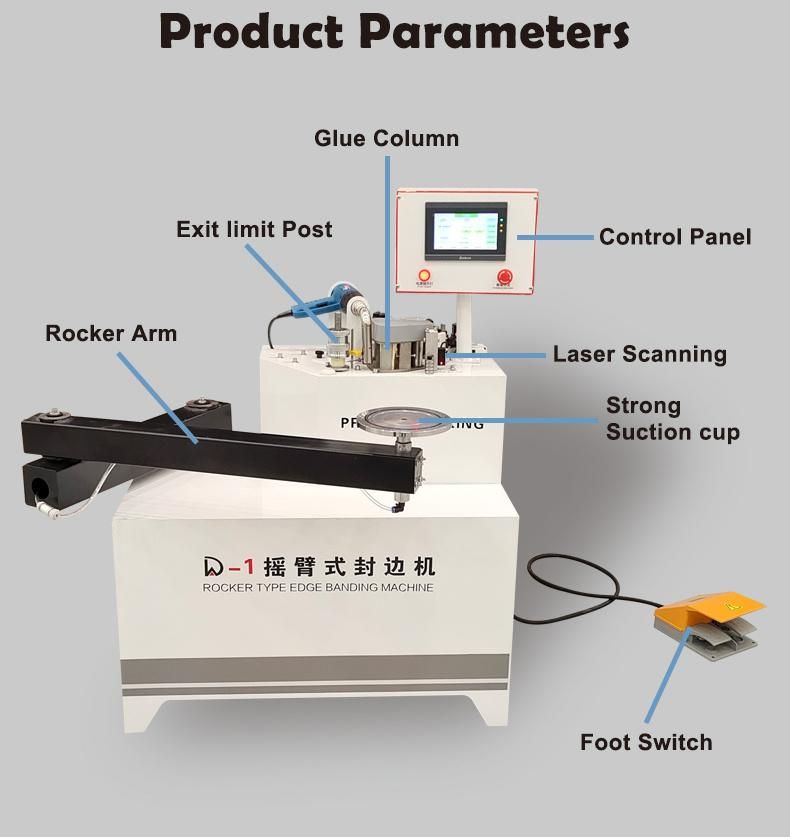 Semi Automatic Edge Banding Machine with Gluing Edge Bander