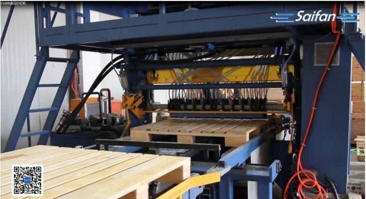 Automatic Euro Pallet Block Nailing Making Machine for Sale