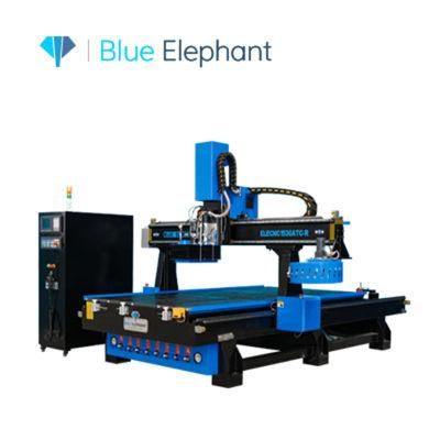Best Blue Elephant Automatic Tool Change 5X10 C and C Router Machine in America with Aggregate Head for Furniture Making