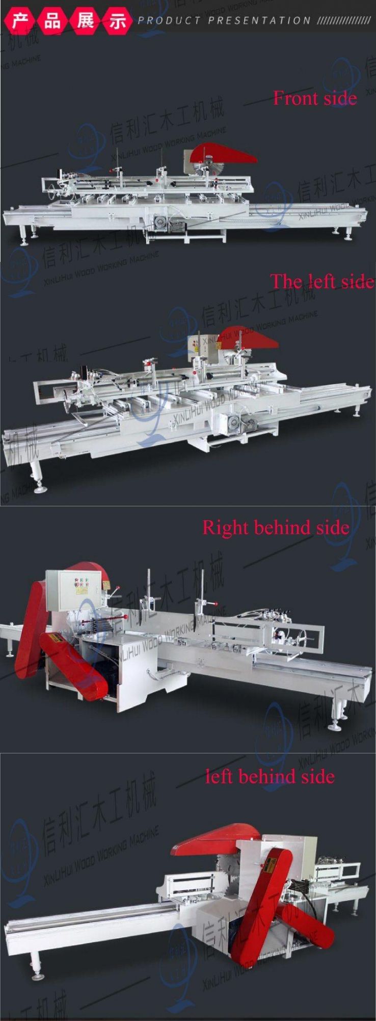 New Semi-Automatic Large Log Push Table Saw Woodworking Machine Log Push Table Saw Mechanical Equipment Feeding Strong Febrication Machineries,