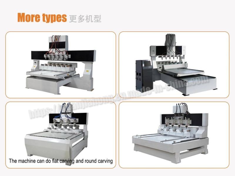 4 Axis CNC Router Machine / Wood 3D CNC Carving Machine, Wood CNC Engraving Machine