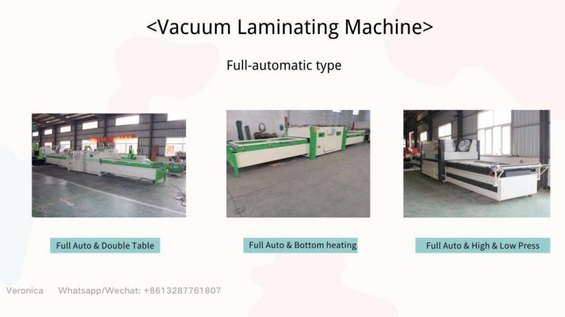 Full Automatic CNC Router Furniture Wood Door PVC Film Vacuum Membrane Press Machine