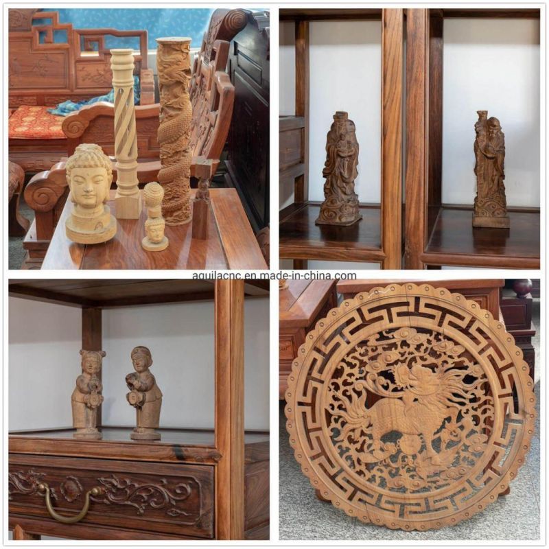 Zs2512r 4 Axis CNC Processing Center 3D Woodworking Engraving Machine 3D Statue Sculpture Engraving Machine for Folding Screen